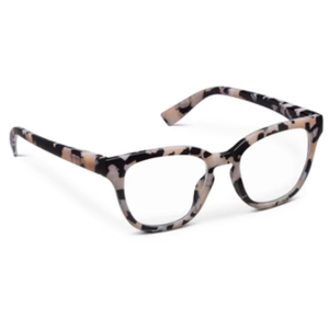 Betsy Black Marble Blue Light Reading Glasses 1.50