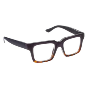Heathrow Black Tortoise Black Light Reading Glasses 2.00