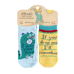 Your Face/Drop me Baby Socks Set Your Face/Drop me Baby Socks Set