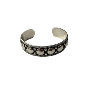 Medium Circles Silver Cuff Bracelet Medium Circles Silver Cuff Bracelet