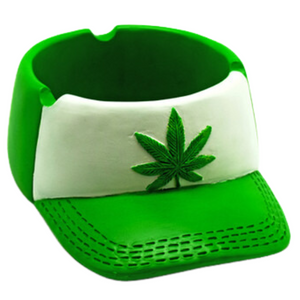 Pot Leaf Baseball Cap Ashtray Pot Leaf Baseball Cap Ashtray