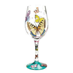 Butterflies Stem Wine Glass Butterflies Stem Wine Glass