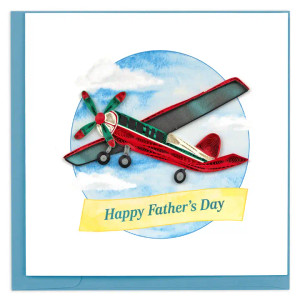 Father's Day Vintage Airplane Card