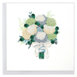 Hydrangea Wedding Bouquet Greeting Card Hydrangea Wedding Bouquet Greeting Card