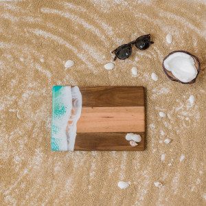 Caribbean blue Resin Promo Board