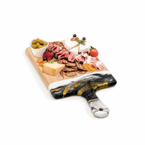Large Black, White & Gold Charcuterie Board