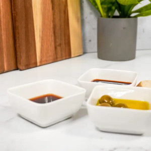 White Ceramic Dipping Bowl White Ceramic Dipping Bowl