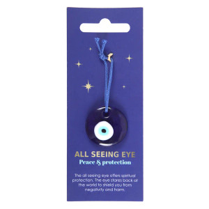 All Seeing Eye Protection Glass Charm All Seeing Eye Protection Glass Charm