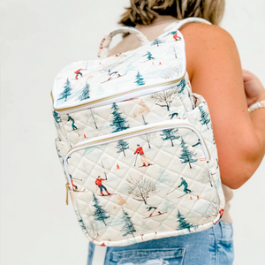 Ski Pattern Backpack Bag Ski Pattern Backpack Bag