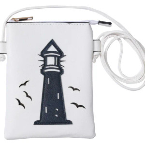 White Light House Crossbody Cellphone Bag White Light House Crossbody Cellphone Bag