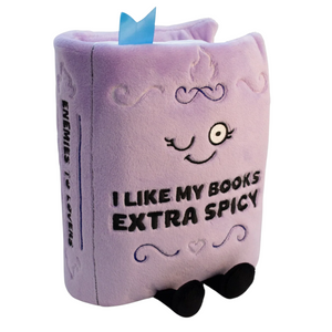 "I Like My Books Extra Spicy" Book Plushie "I Like My Books Extra Spicy" Book Plushie