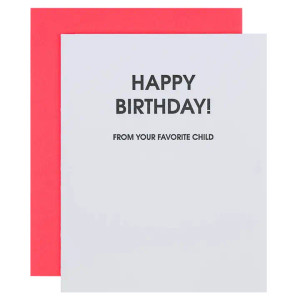 Favorite Child Birthday Card Favorite Child Birthday Card