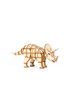 3-D Wooden Puzzle Triceratops