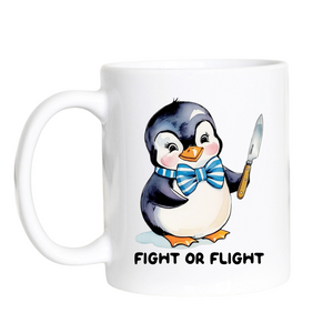 Penguin Fight or Flight 15oz Mug Penguin Fight or Flight 15oz Mug