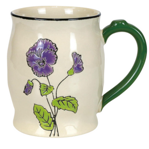 Violet Handpainted Mug Violet Handpainted Mug