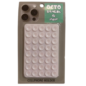 Octo Suck and Pop Cellphone Holder - Light Pink