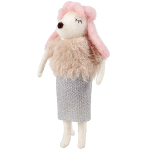 Glamour Poodle Critter Ornament