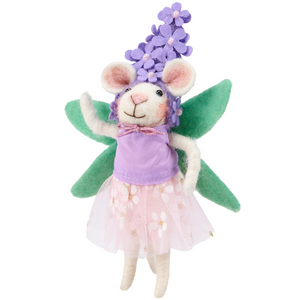 Purple Flower Mouse Critter Ornament Purple Flower Mouse Critter Ornament
