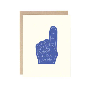 Foam Finger Dad Joke Father's Day Card Foam Finger Dad Joke Father's Day Card