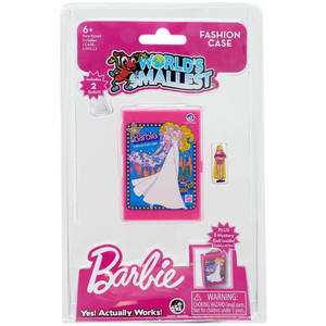 World's Smallest Barbie Fashion Case Totally Hair Pink World's Smallest Barbie Fashion Case Totally Hair Pink