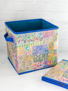 Patchwork Collapsible Storage Cube