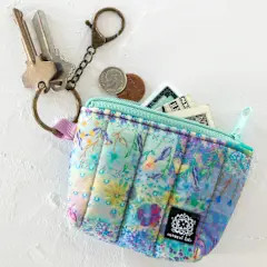 Blue Mini Puffy Coin Purse