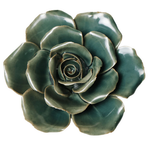 Teal Coral Flower Rose