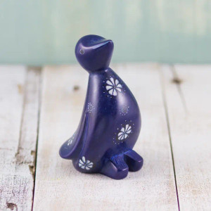 Dark Blue Soapstone Penguin Dark Blue Soapstone Penguin