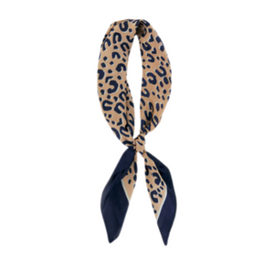 Hair and More Scarf Cheetah Navy Hair and More Scarf Cheetah Navy