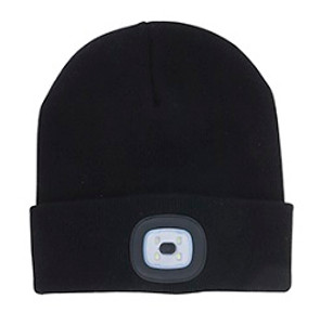 Night Scout Rechargeable LED Beanie Black Night Scout Rechargeable LED Beanie Black