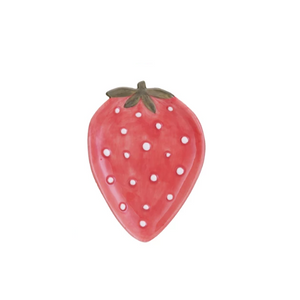 Strawberry Stoneware Fruit Plate Strawberry Stoneware Fruit Plate