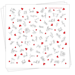 Naughty Stick Figure Paper Napkins