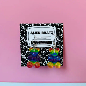 Rainbow Bear Stainless Earrings Rainbow Bear Stainless Earrings