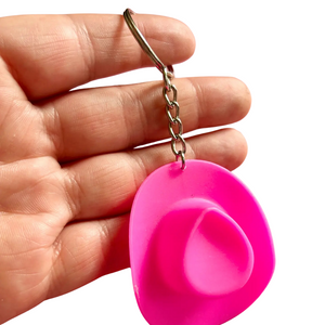 Pink Cowboy Hat Keychain