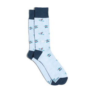 Support Youth Sports (Blue Skiers & Snowboarders) Socks Support Youth Sports (Blue Skiers & Snowboarders) Socks