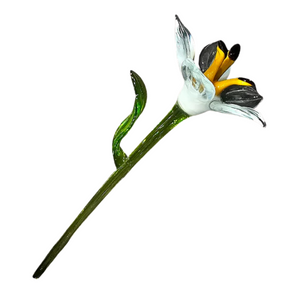 Handcrafted Glass White Lily