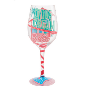 Barbie Living the Dreamlife Stem Wine Glass Barbie Living the Dreamlife Stem Wine Glass