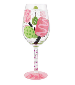 Dink then Drink Hand Painted Wine Glass Dink then Drink Hand Painted Wine Glass