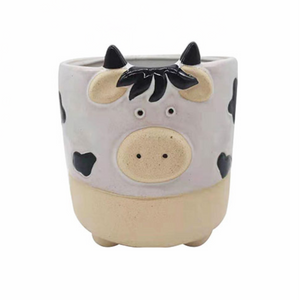 5" Animal Planter Cow