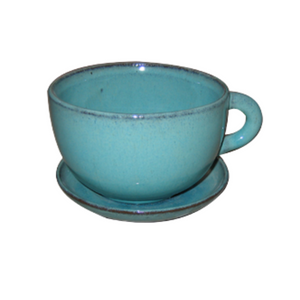 5" Green Coffee Mug Planter