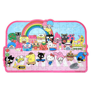 Wooden Puzzle: Hello Kitty & Friends Street with Shops Wooden Puzzle: Hello Kitty & Friends Street with Shops