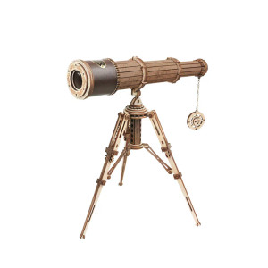 3D Wood Puzzle Monocular Telescope