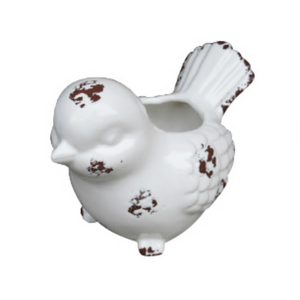 6" White Bird Planter 6" White Bird Planter