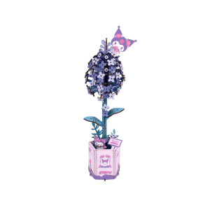 3D Flower Puzzle: Hello Kitty- Lilac Kuromi 3D Flower Puzzle: Hello Kitty- Lilac Kuromi
