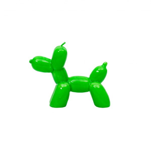 Neon Green Balloon Dog Candle Neon Green Balloon Dog Candle