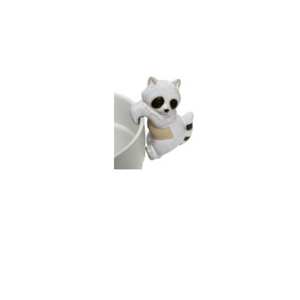 White Raccoon Animal Pot Hanger