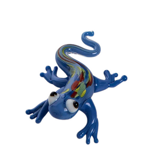 Glass Gecko Blue Glass Gecko Blue