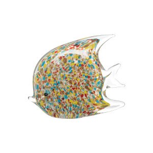 6in Glass Multi Confetti Fish 6in Glass Multi Confetti Fish