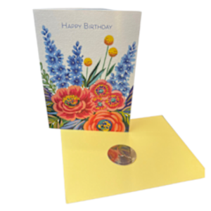 FSC Cropped Floral Birthday Card FSC Cropped Floral Birthday Card