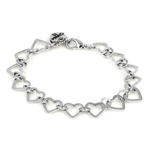 Silver Heart Chain Bracelet Silver Heart Chain Bracelet